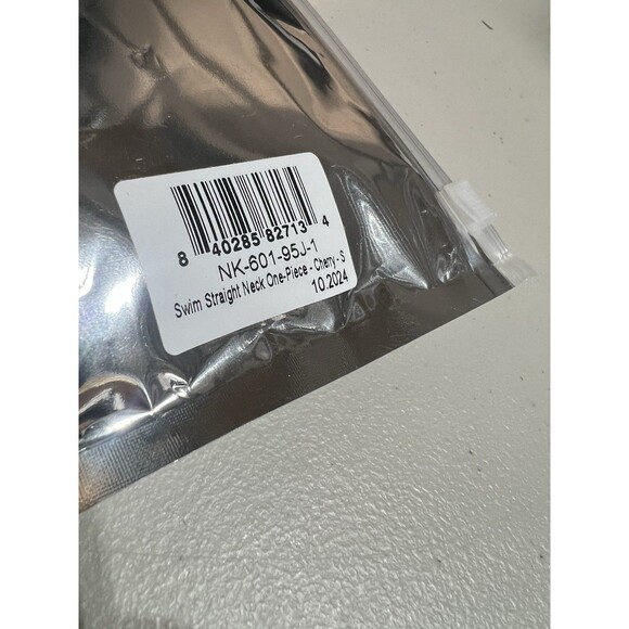 Negative Underwear Swim Straight Neck One Piece Swimsuit Cherry Small MS… - Picture 5 of 5